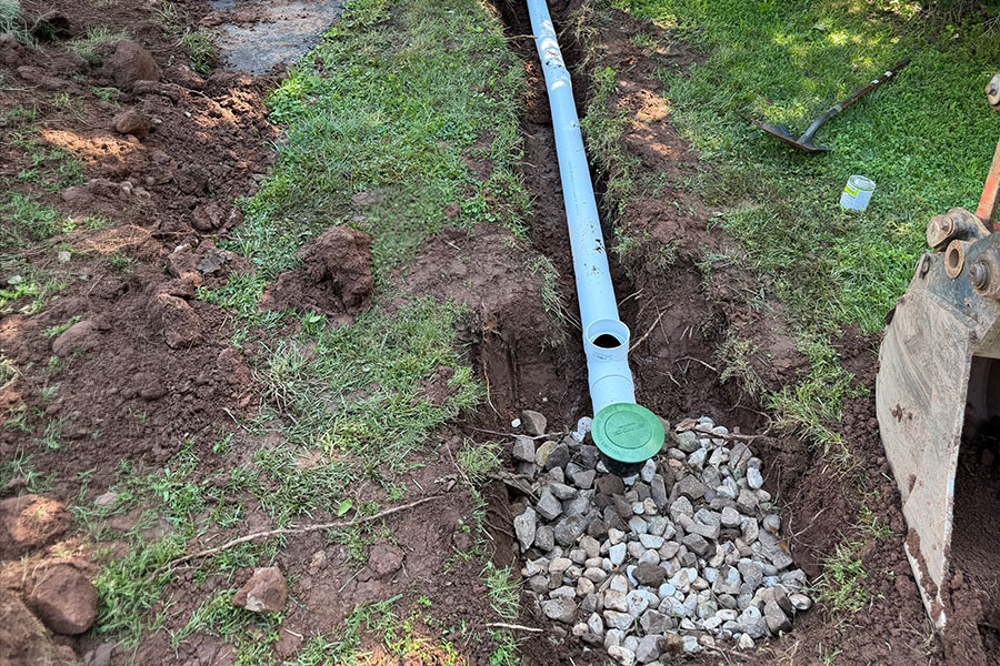 Light excavation and grading site prep in Hunterdon County